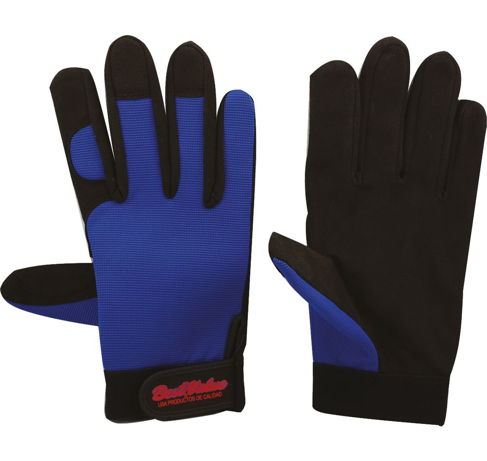 Guante para mecanica. Azul/negro