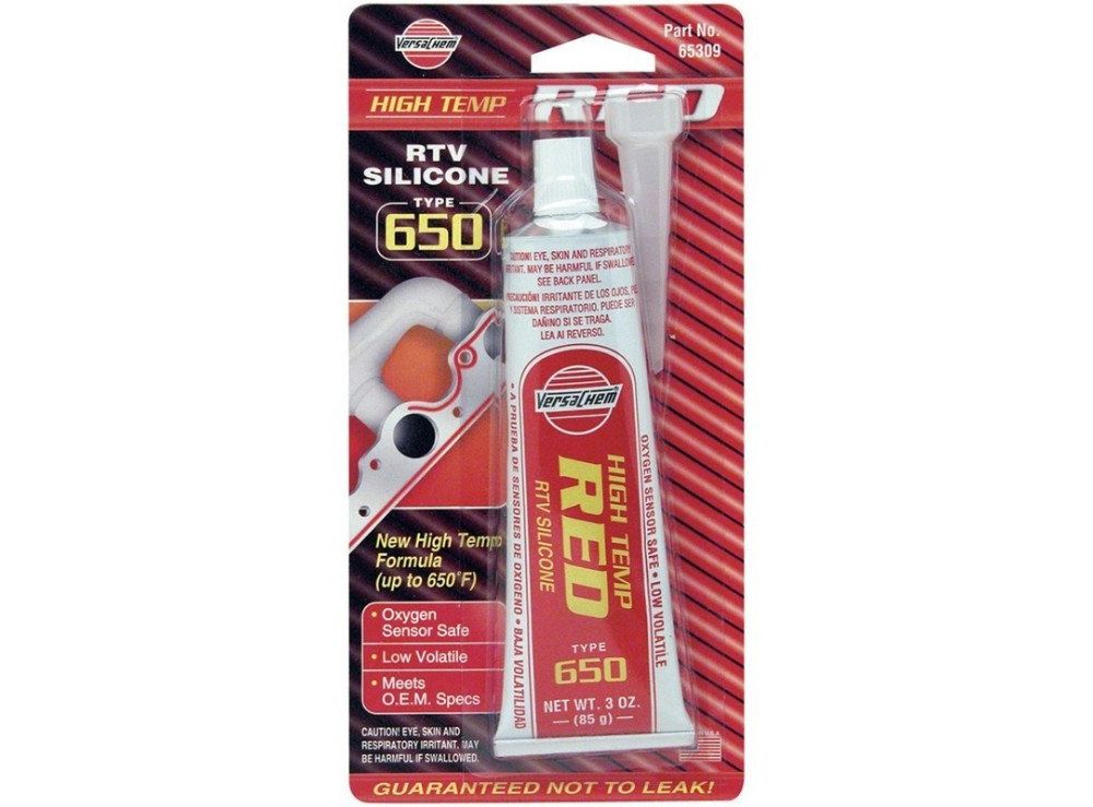 Silicone versachem rojo. (650). 3 oz