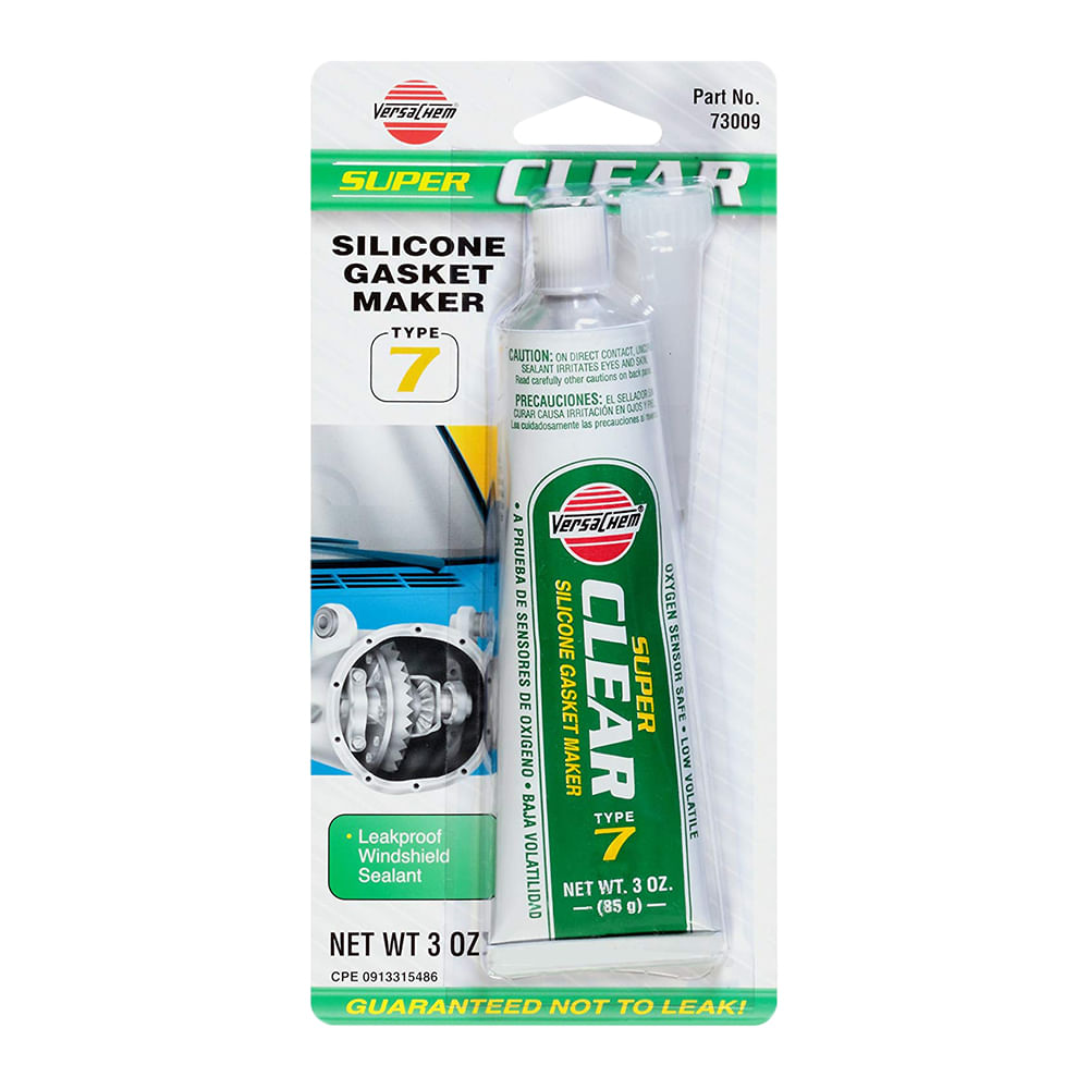 Silicone versachem clear. (7). Transparente. 3 oz