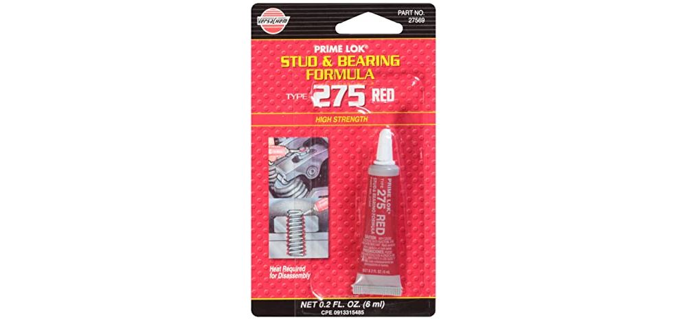 Adhesivo versachem para pernos (275). Rojo. 6ml