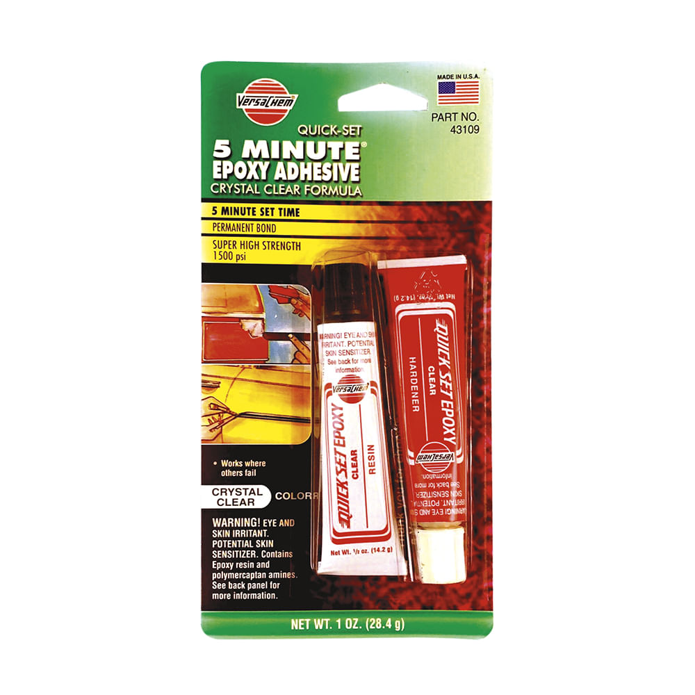Epoxico versachem 5 min. Clear (43). Transparente. 1 oz