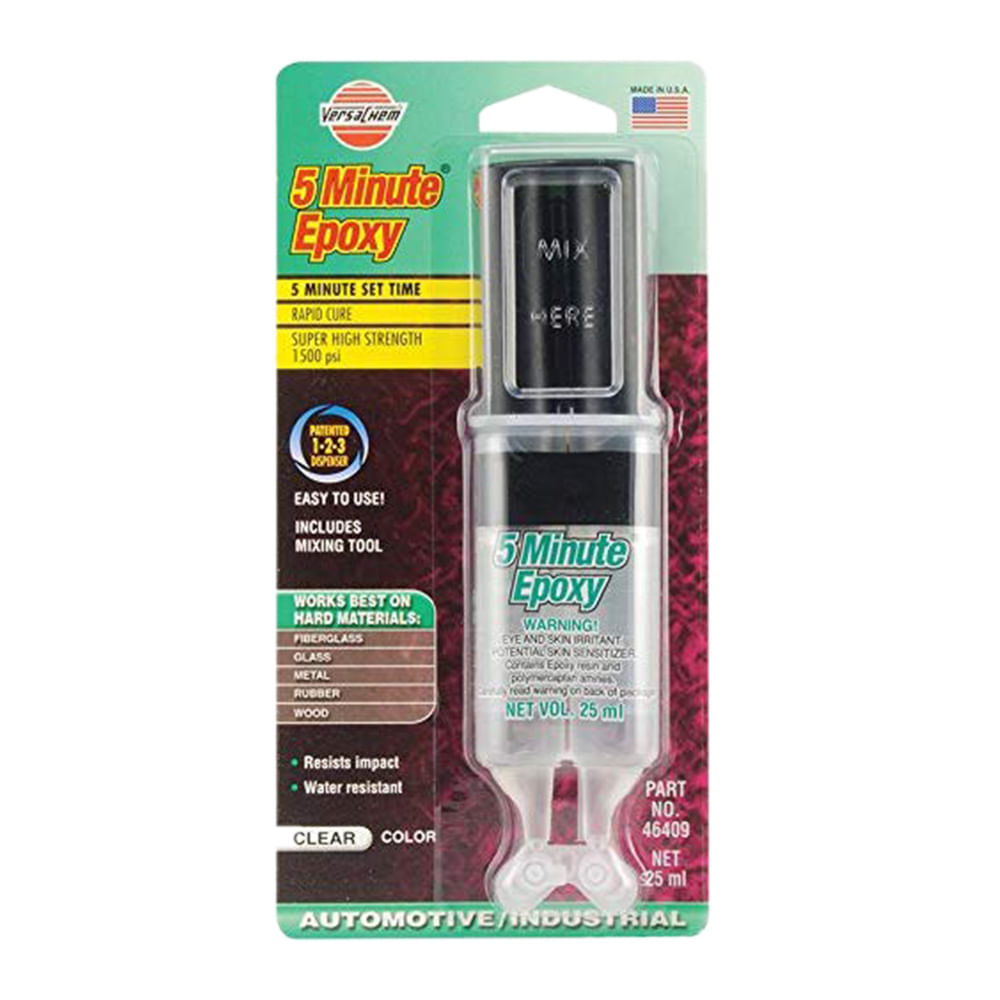 Epoxico versachem 5 minutos en jeringa. Transparente. 25ml. (en jeringa)