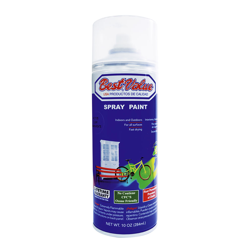Pintura spray clear. Transparente. 10 oz. (en spray)