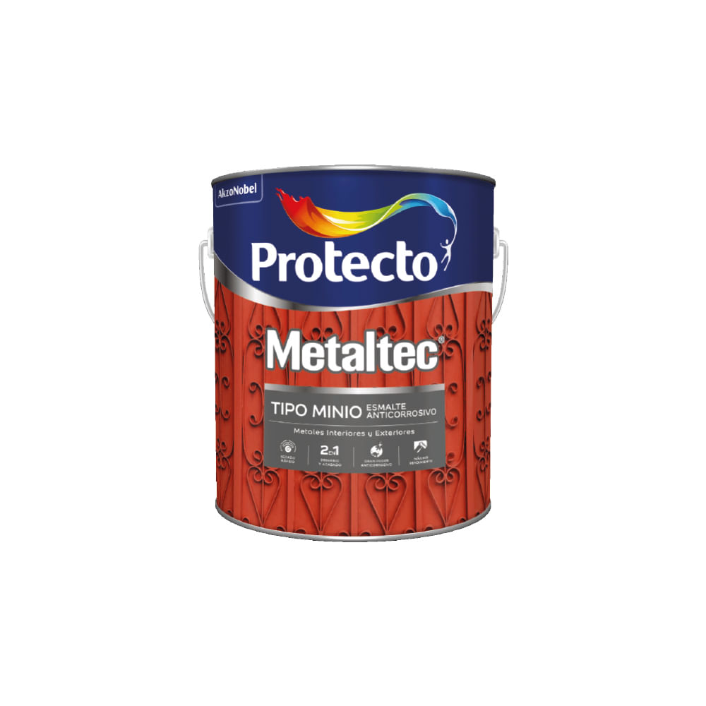 Metaltec tipo minio negro 6561 1/4 gl (0. 946l)