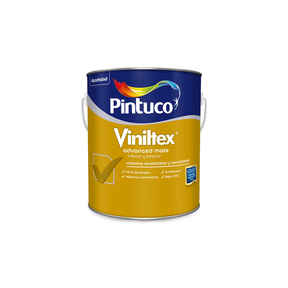 Viniltex ultralavable mate base white 1gl (3.785l)