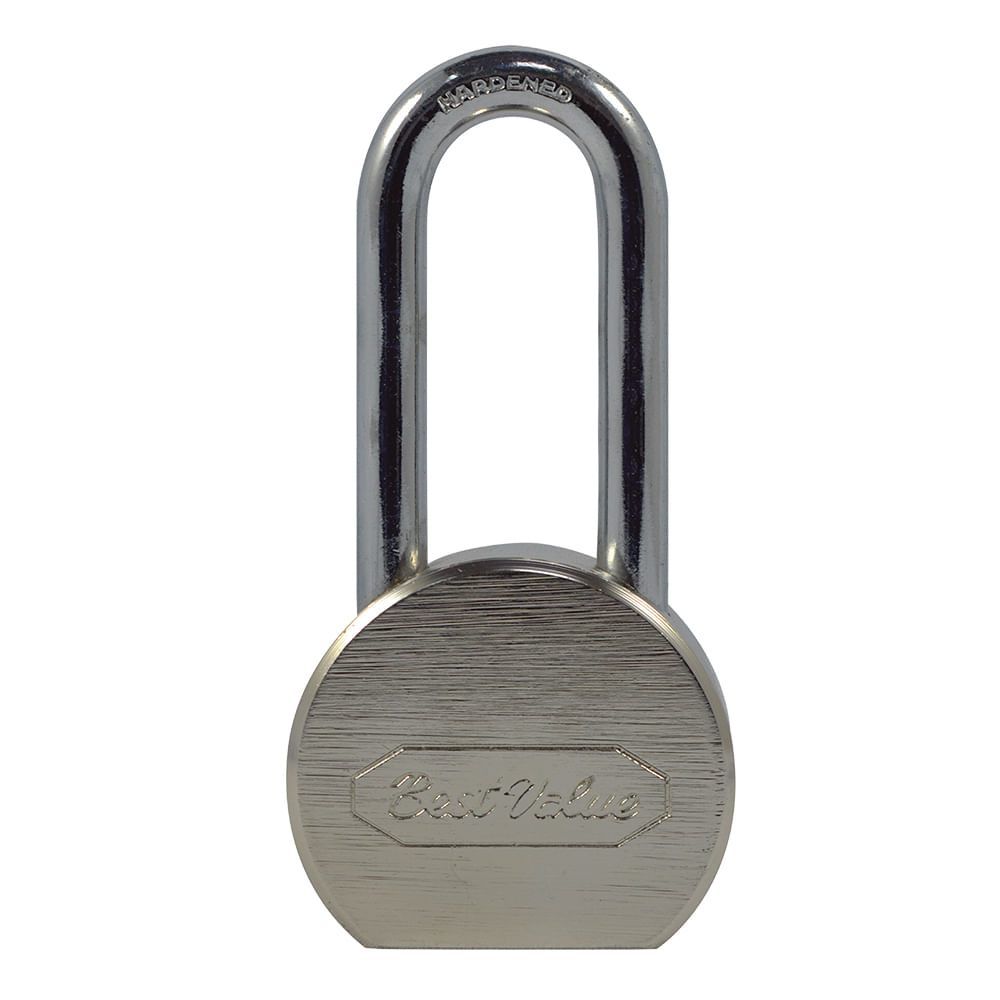 Candado alta seguridad arco largo. Acero. 65mm