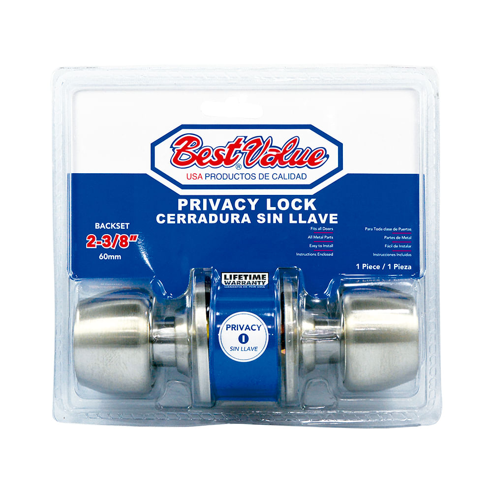 Cerradura sin llave ss. Acero inoxidable. 2-3/8