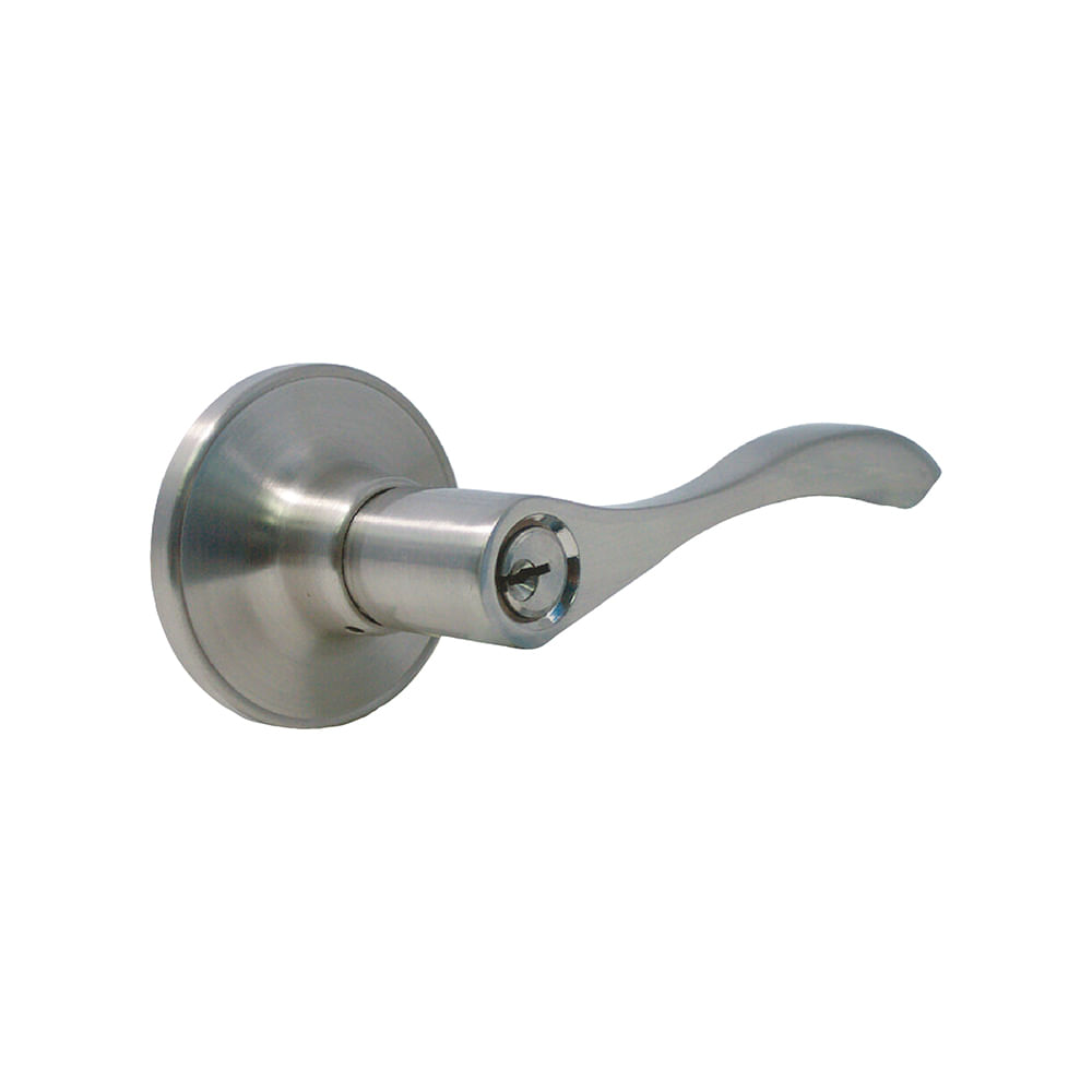 Cerradura con llave manigueta ss. Acero inoxidable. 2-3/8