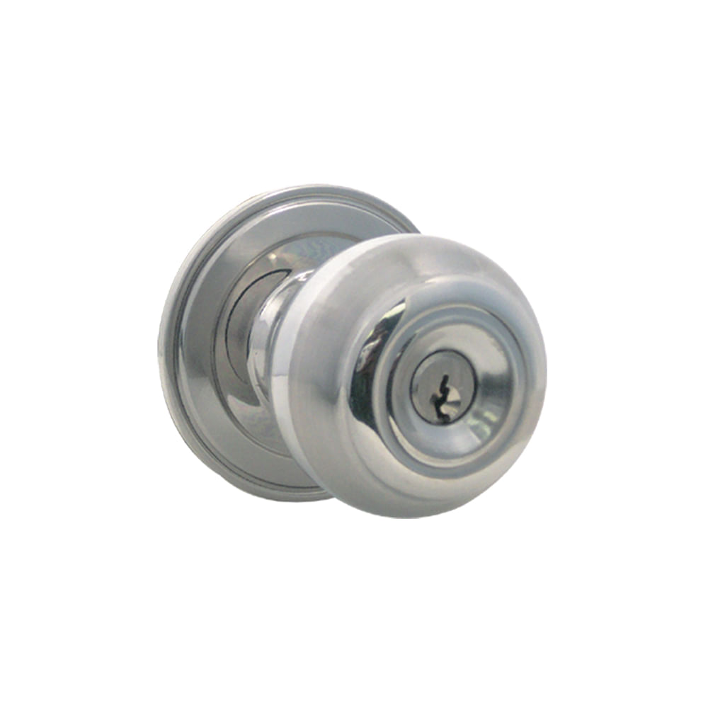 Cerradura con llave ss/cp. Cromado. 2-3/8