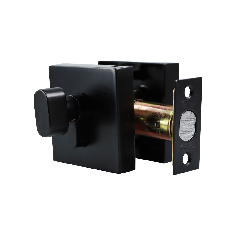 Cerradura d. Bolt senc. Bl. Negro. 2-3/8