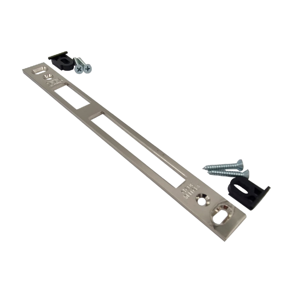 Contraplaca para cerradura a1730200 ff (10 pzas). Niquelado
