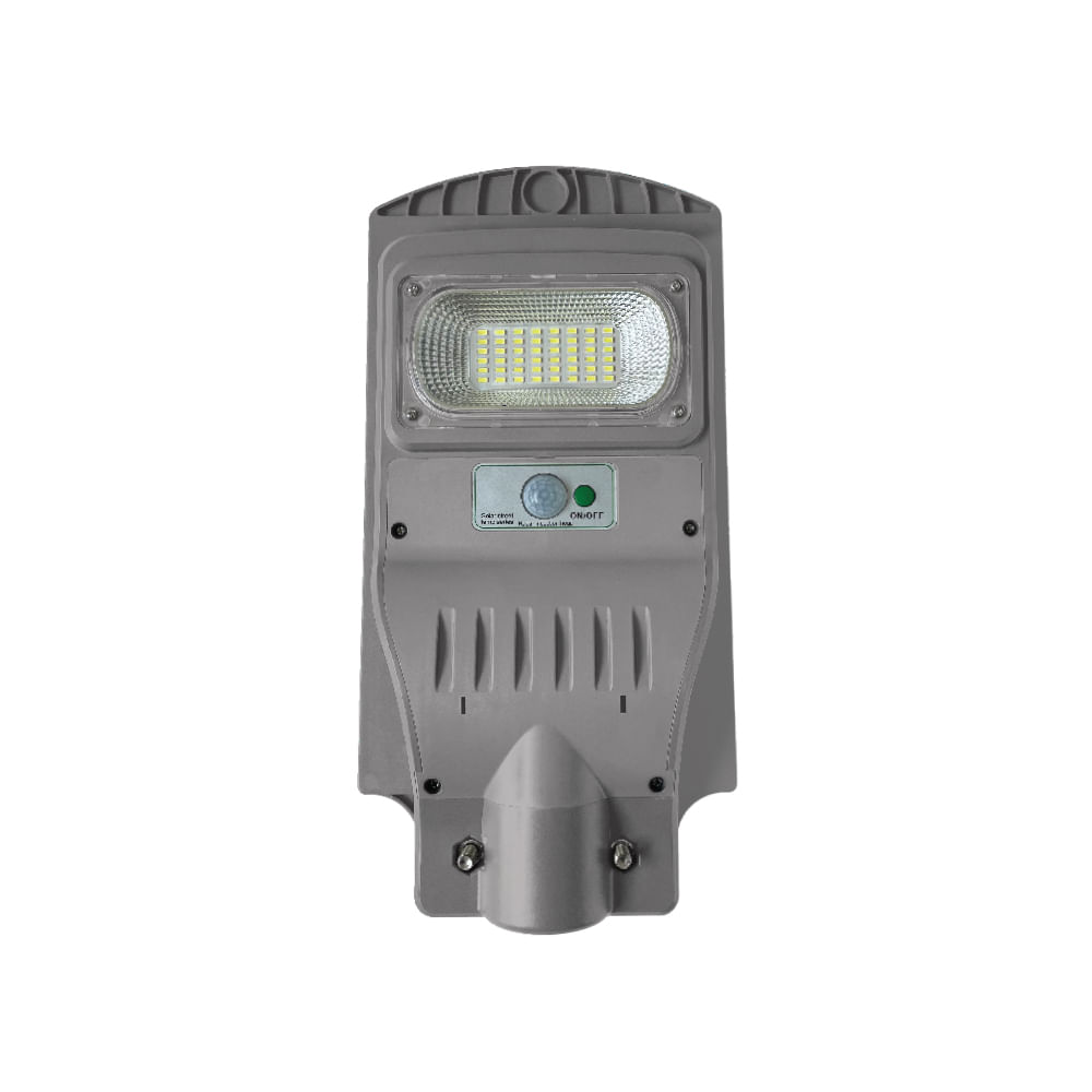 Lampara led solar 30w 600lm 6400k rockwell. Gris. 15-3/8 x 7-7/8