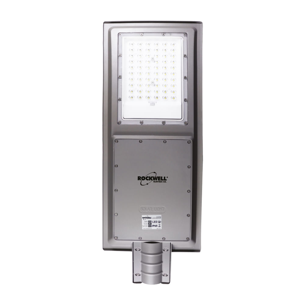 Lampara led solar 300w 2700lm 6500k con control. Gris.