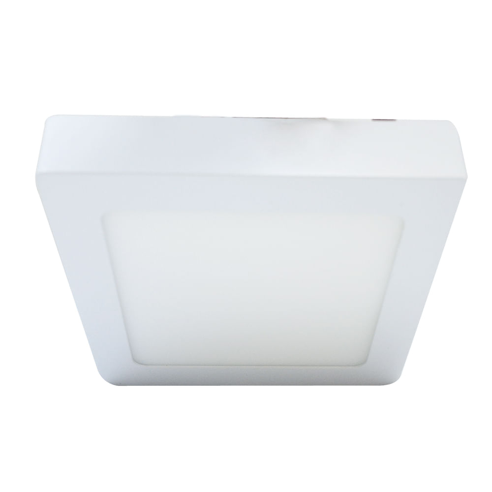 Lampara led cuad sin p 12w 6400k. Blanco. 6-3/4 x