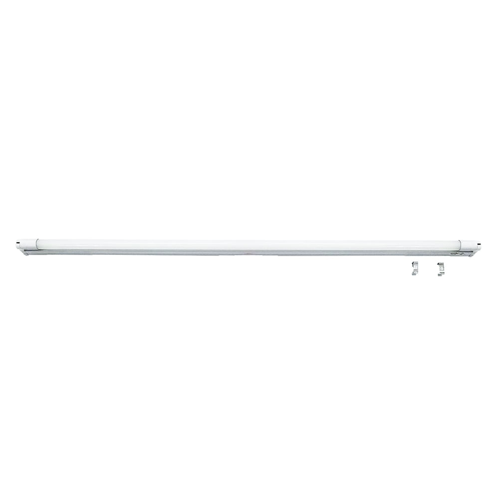 Lamp con tubo led 18w t8 6400k 1200mm g13 slim. Blanco. 48