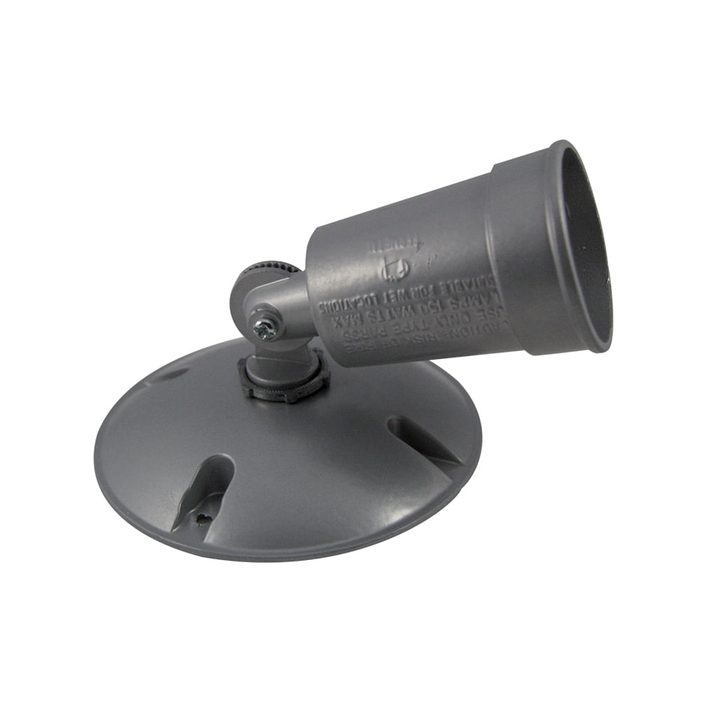 Socket/base sencilla alumin interp. Gris. 4-1/2