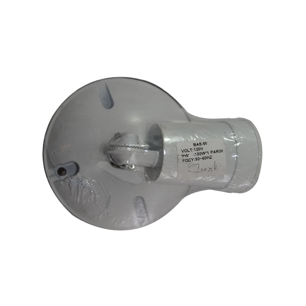 Socket/base sencilla alumin interp. Gris. 4-1/2