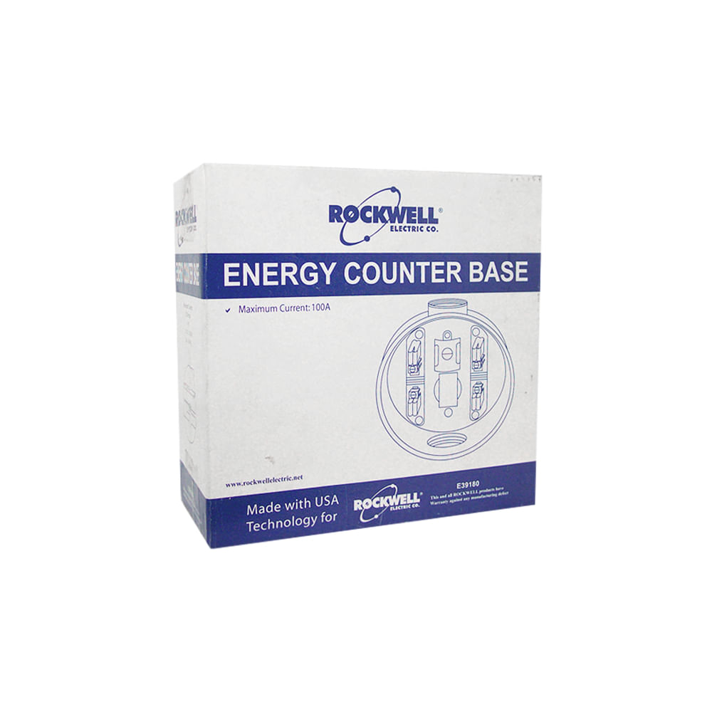 Caja para medidor redonda rockwell. Metal galvanizado. 6-1/2