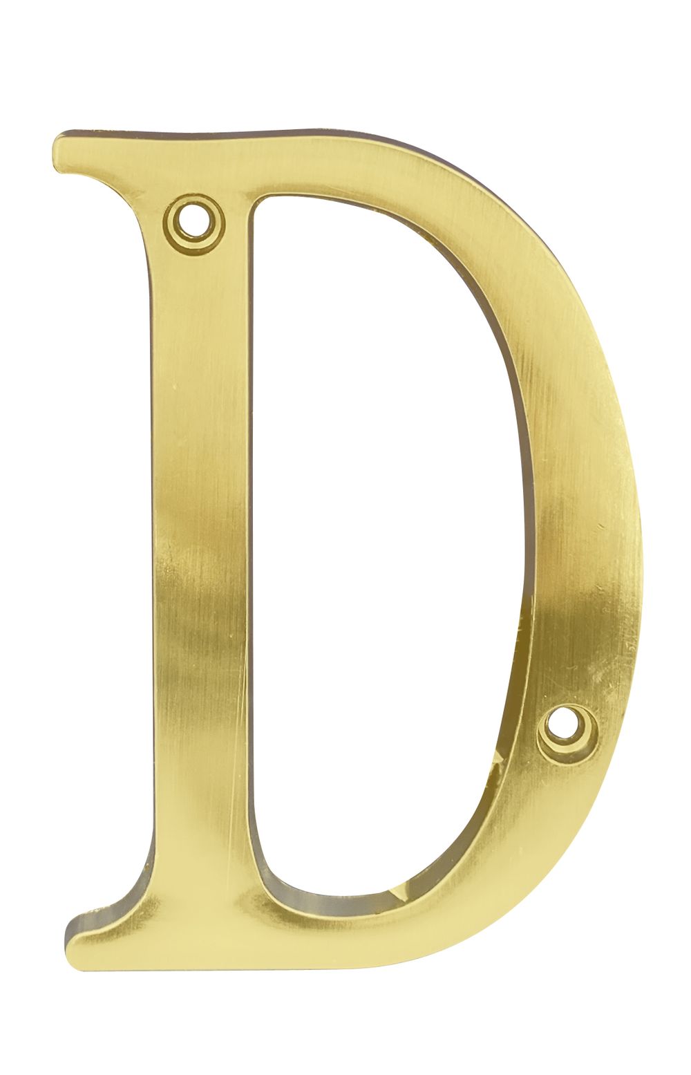 Letra d para puerta satinado 4. Satinado.