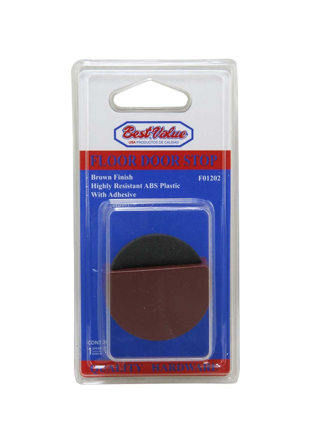 Tope para puerta media luna abs chocolate. Marron. 1-7/8