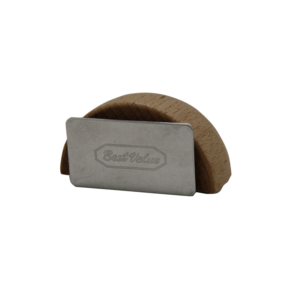 Tope para puerta media luna magnet madera roble. De 1-6/8 x 1-1/4