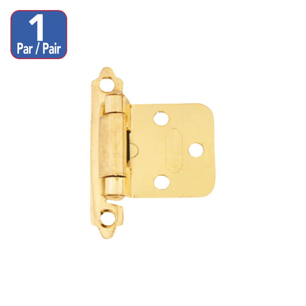 Bisagra de presion dorada. Dorado. 4cm