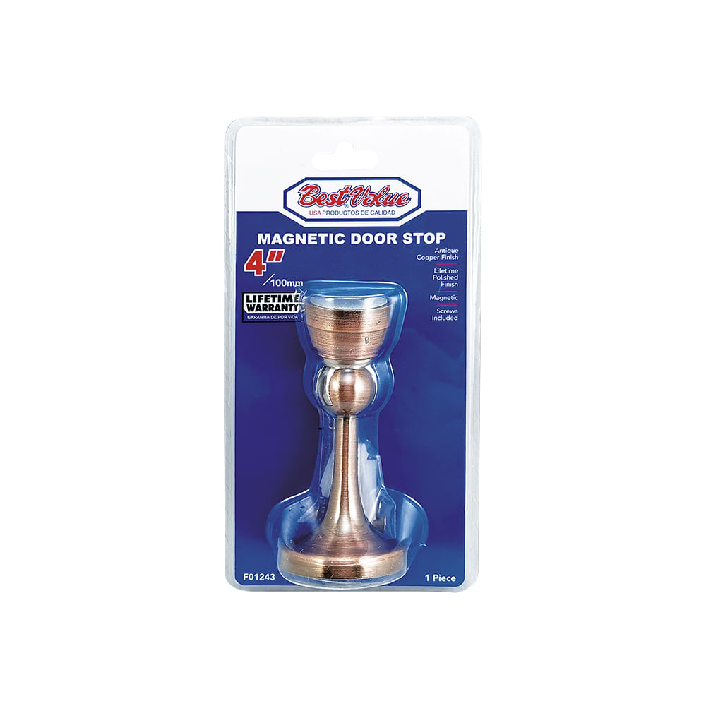 Sosten para puerta tipo magnetico ac. Cobrizado. 4