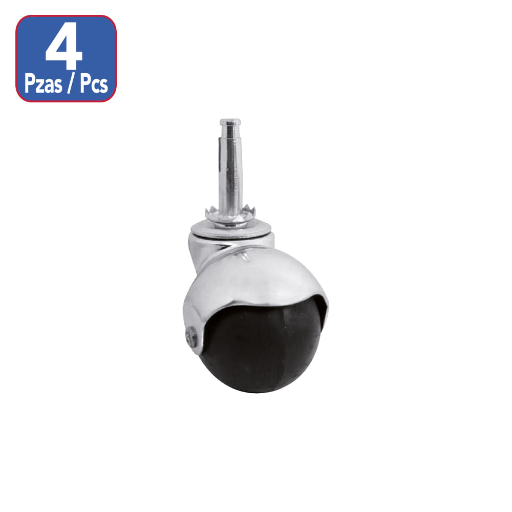 Juego rodaja bola pin para madera 2 (4pc). Negro.