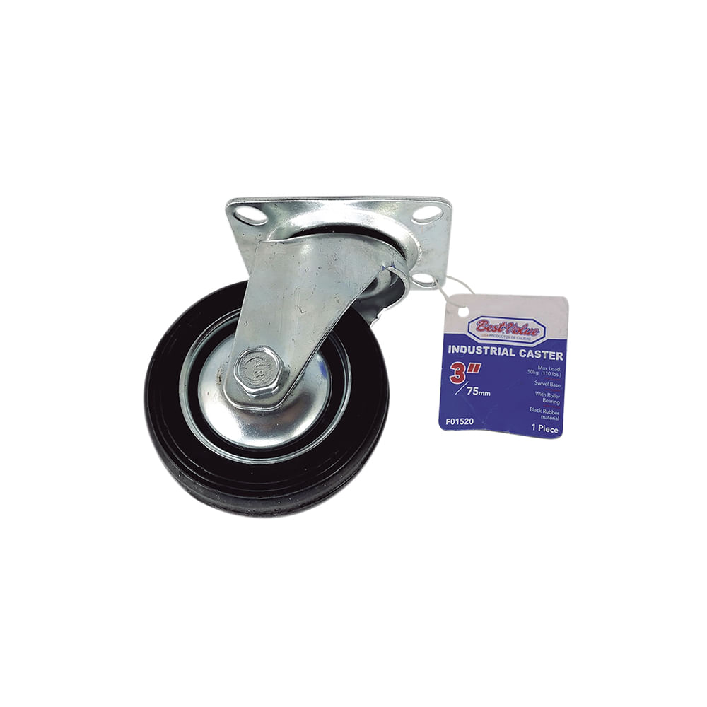 Rodaja industrial plato giratorio 3. Negro. 3