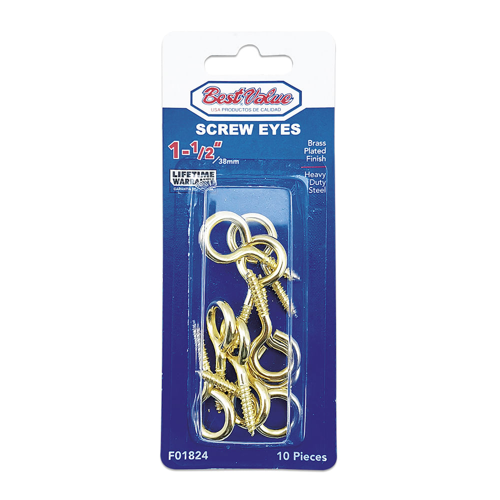 Ganchos cerrado 1-1/2 dorado(10pcs). Dorado.