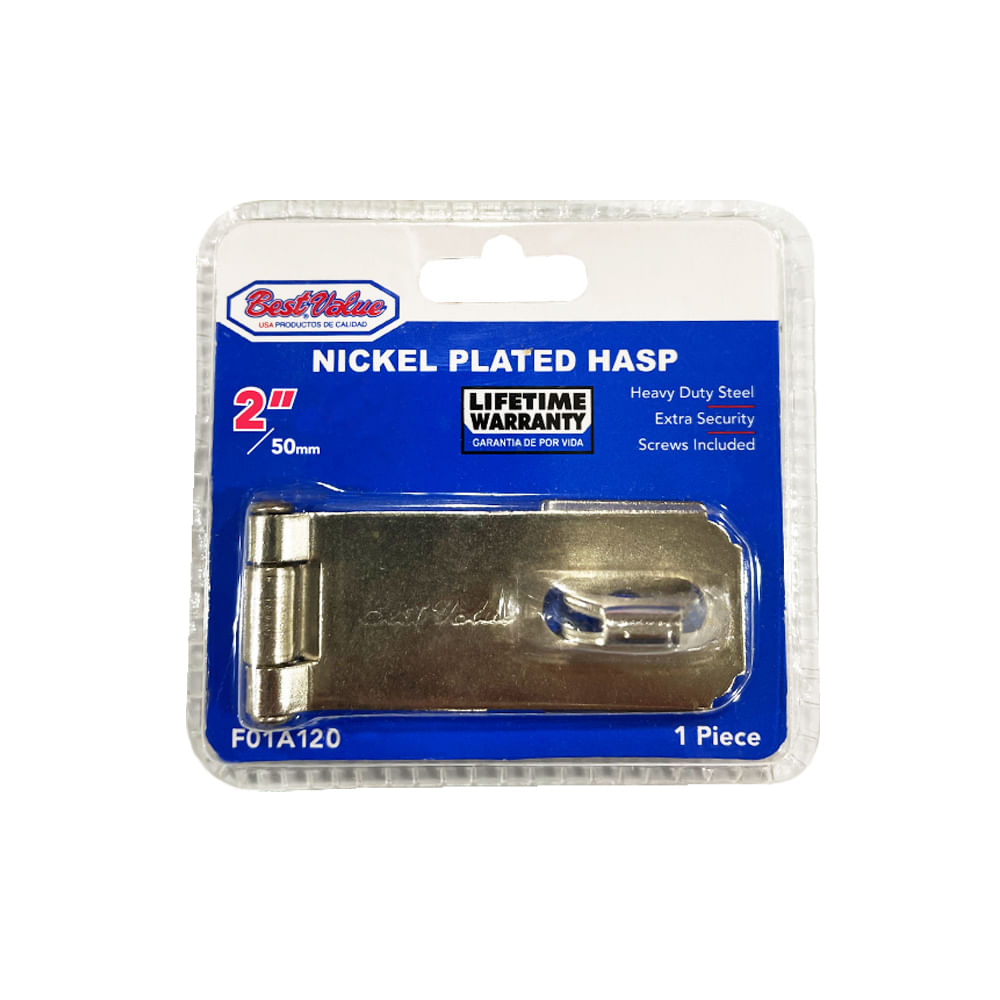 Aldaba plateada de 2. Niquelado. 2 (50 mm)