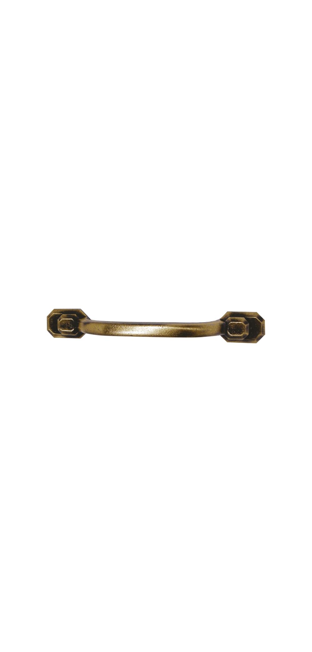 Tirador de 3 antique brass. Bronceado.