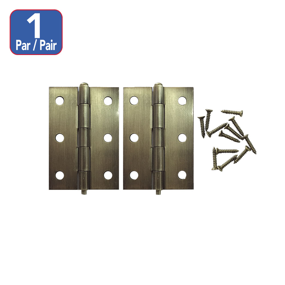 Bisagra para mueble a. Brass de 3. Bronceado. 3(75mm)