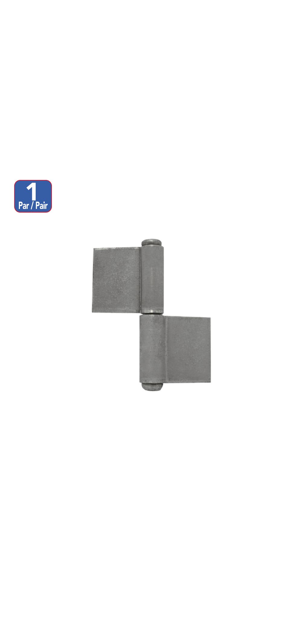 Bisagra para soldar de 5 x mariposa. Acero extra fuerte. 5/125mm)