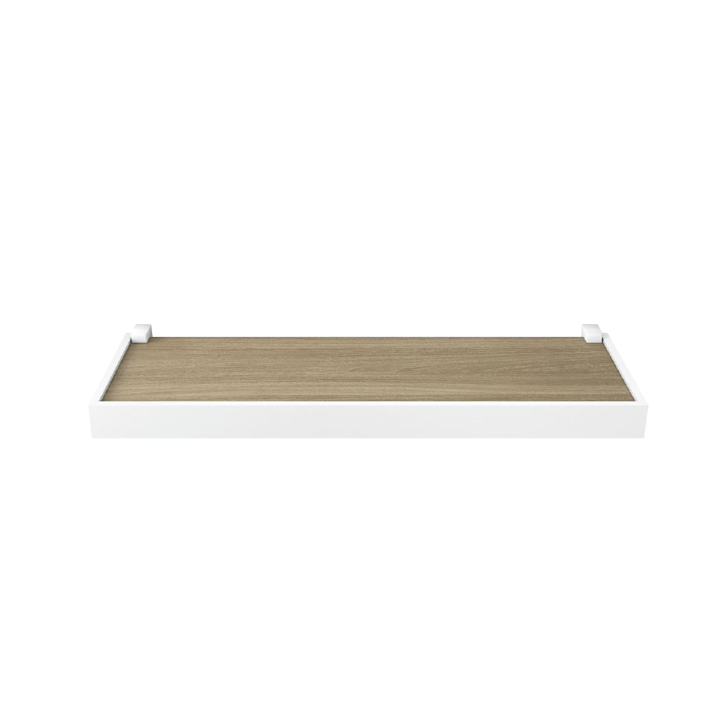 Repisa duetto 1,5x20x40cm roble miel borde blanco. Miel/blanco. 1. 5x20x40cm