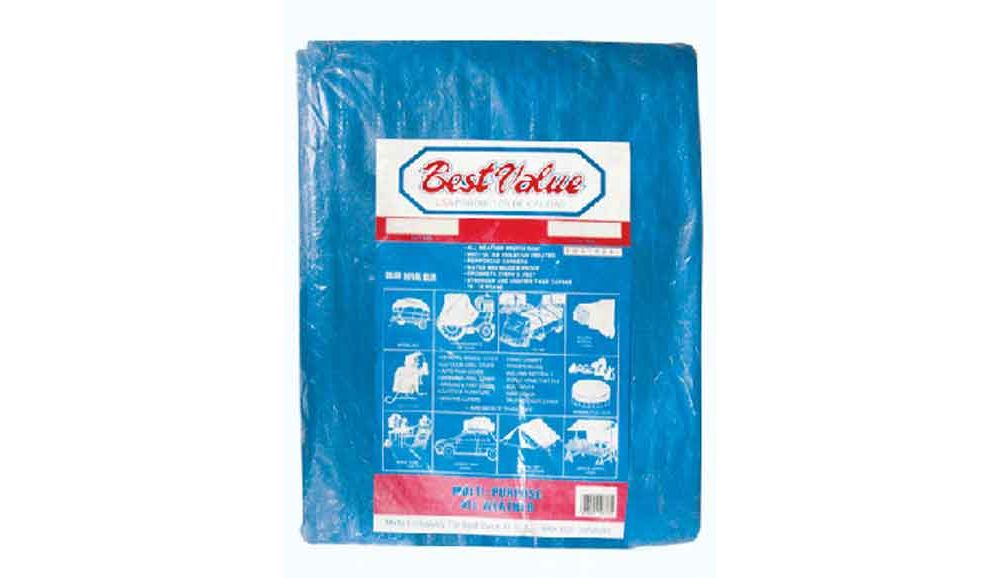 Lona plastica con ojetes 24'x 36'. Azul. 36' (7. 30mtsx11. 00)