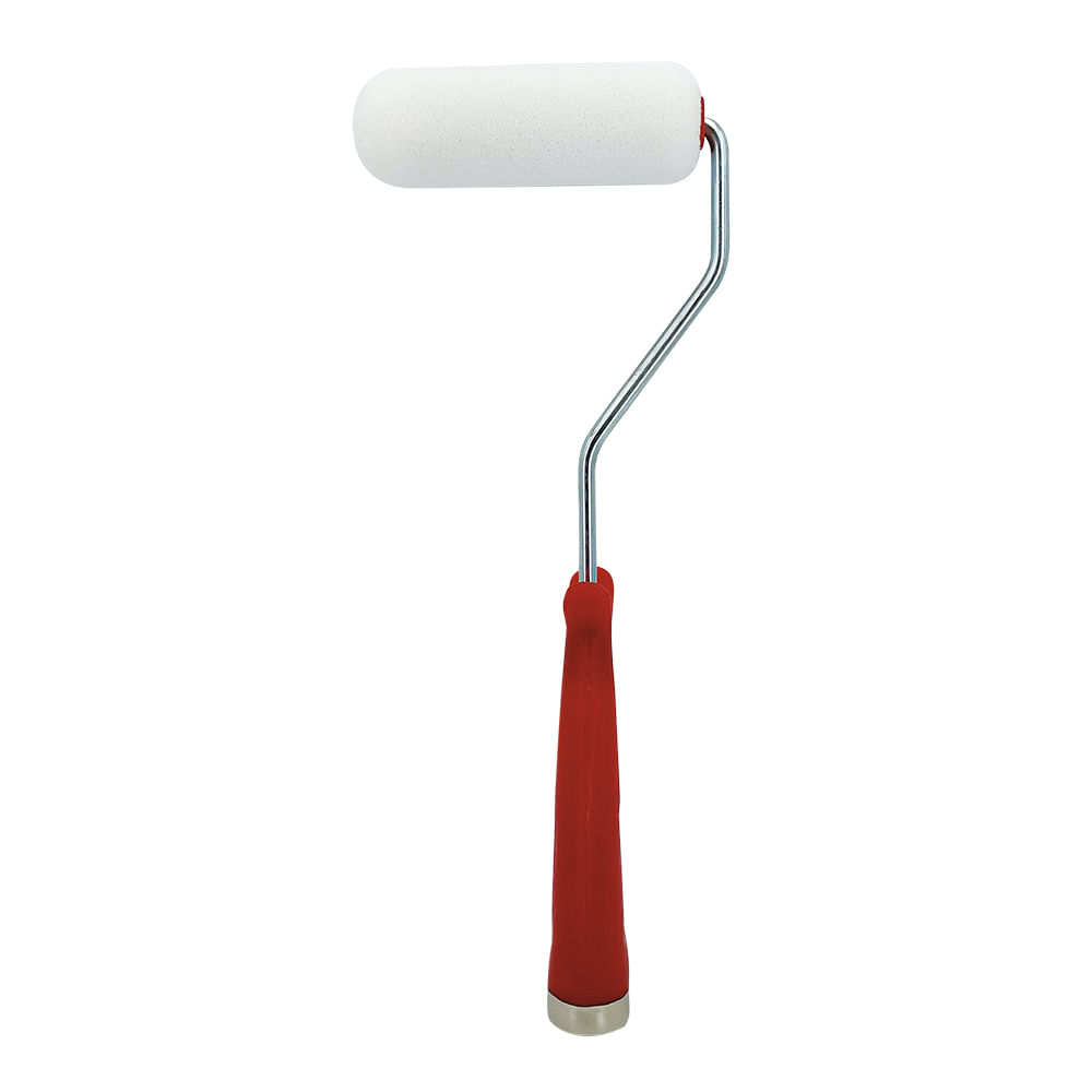 Juego mini rodillo con felpa 4 esponja 2pzas. Metal / plastico.