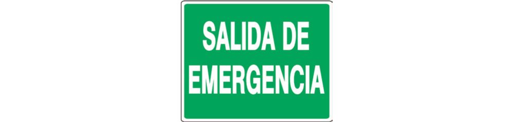Letrero (salida de emergencia). Verde-blanco. Salida emergencia