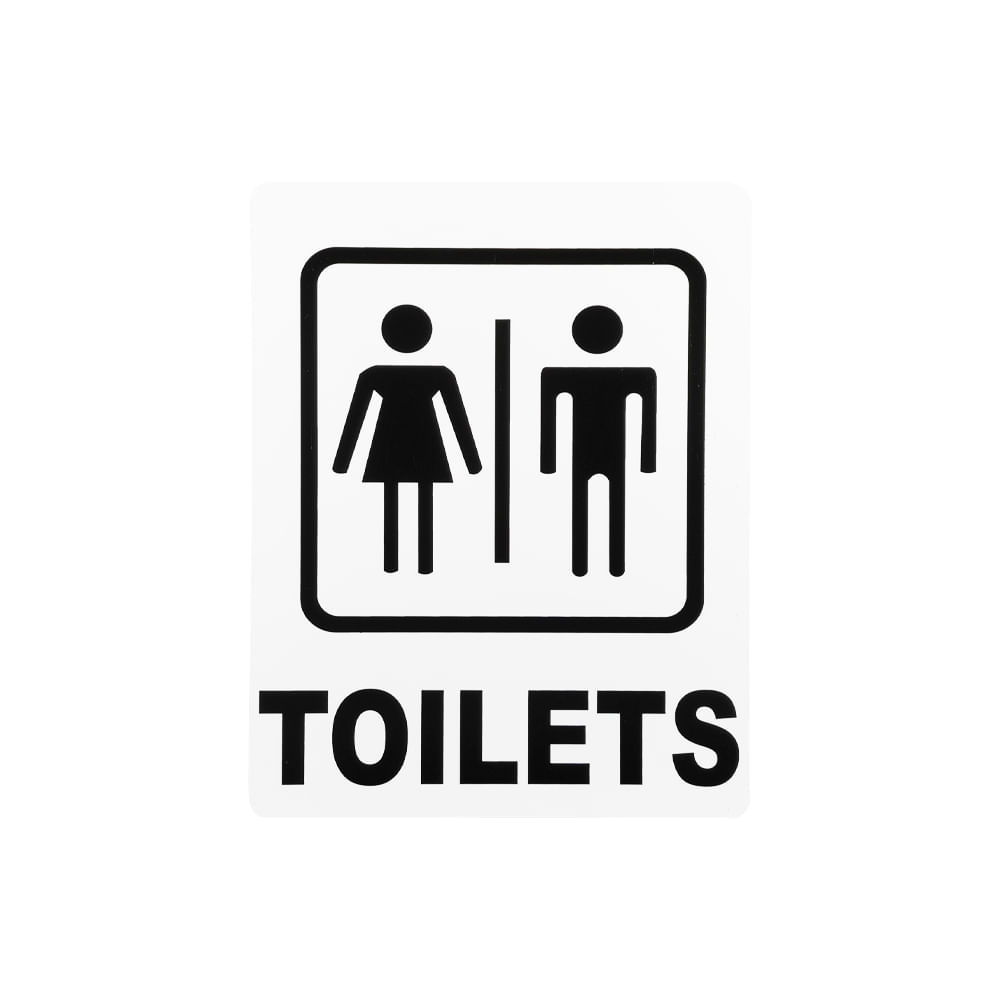 Letrero de informacion toilet woman / man. Pvc rígido. 15cm x 19cm