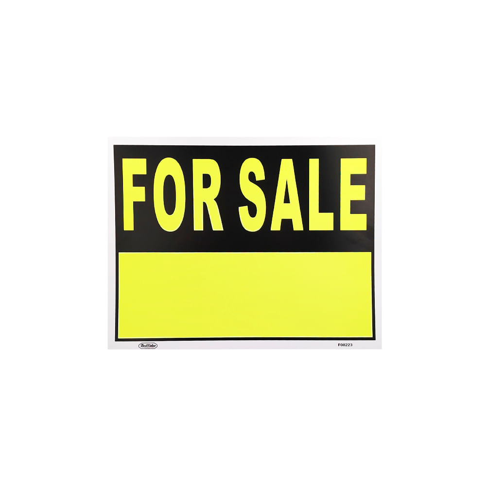Letrero de informacion for sale reflectivo. Pvc rígido. 45cm x35cm