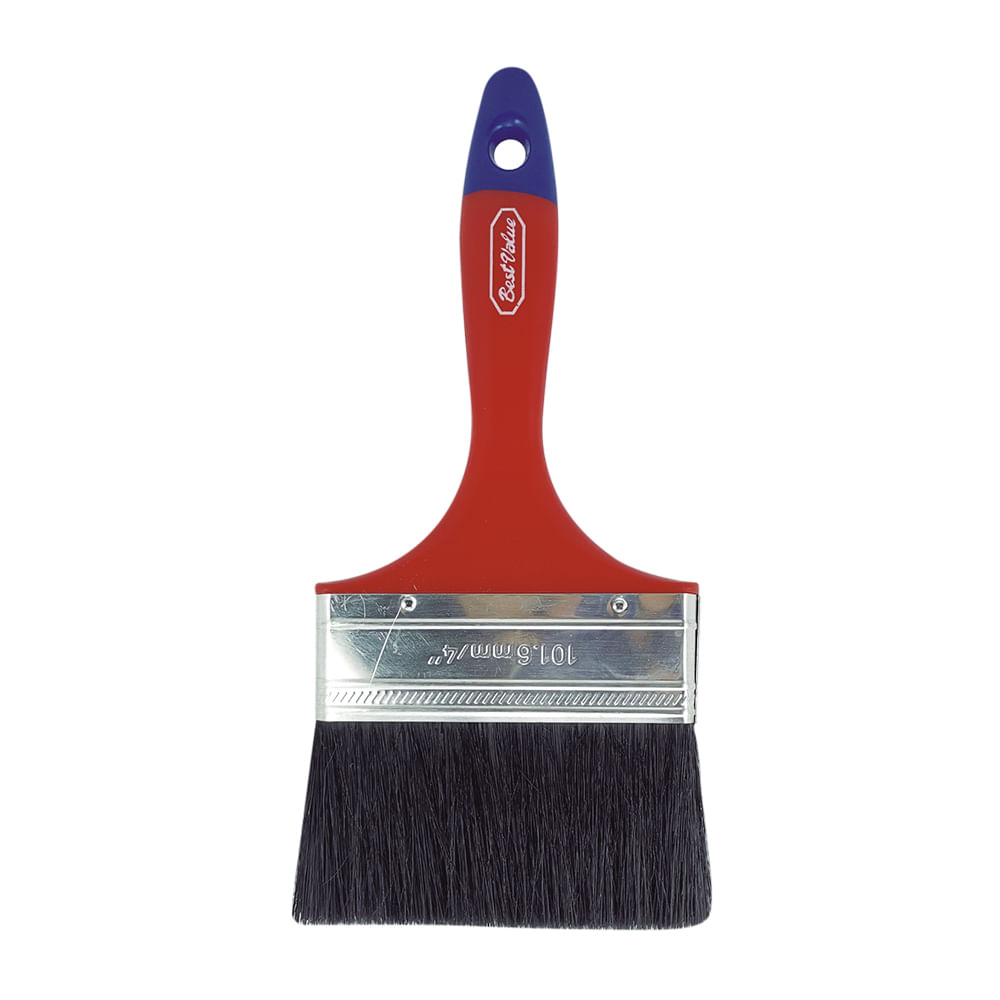 Brocha hobby 4” cerda natural m/plast. Natural. 4