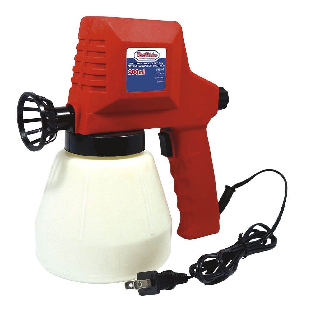 Pistola para pintar electrica. Rojo. 900ml. (en spray)