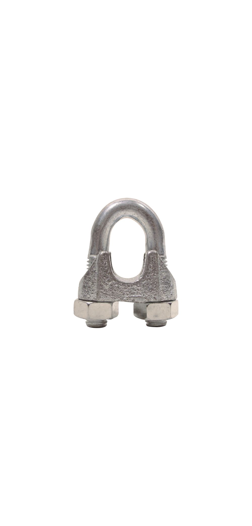 Grapa para cable galvanizada de 1/4. Acero zincado. 1/4(6mm)