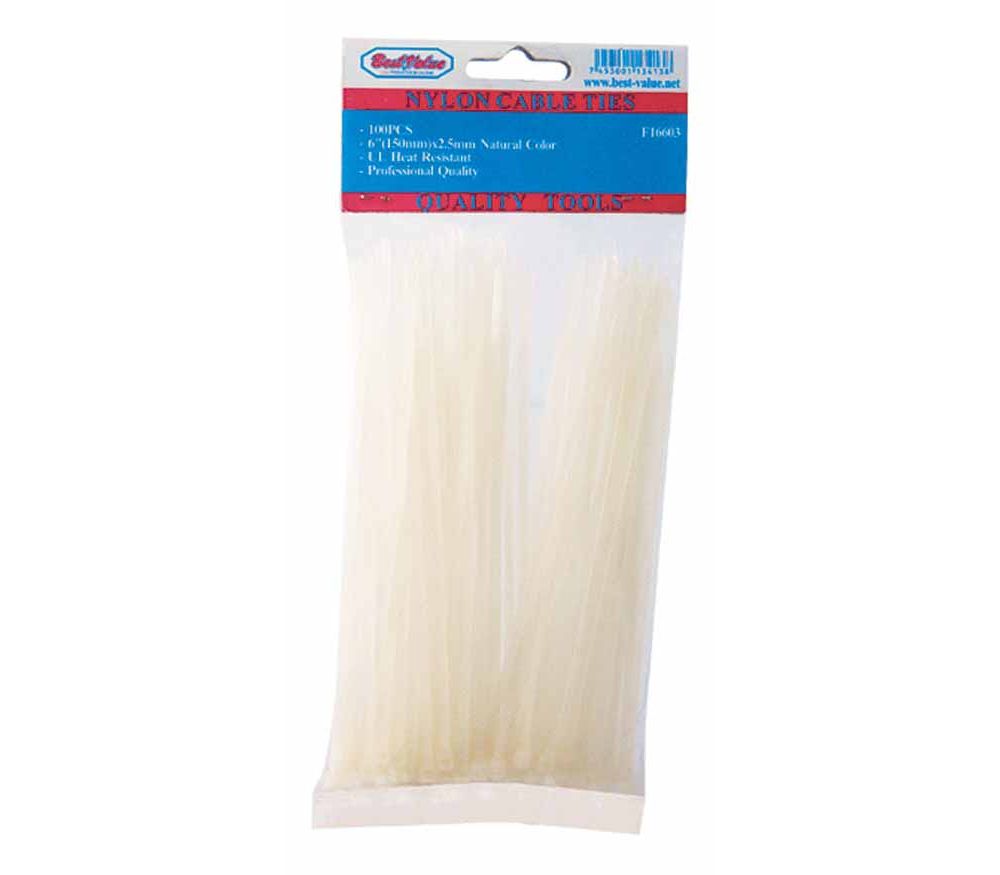 Zuncho plastico blanco de 8 x. Natural. X 3. 6mm