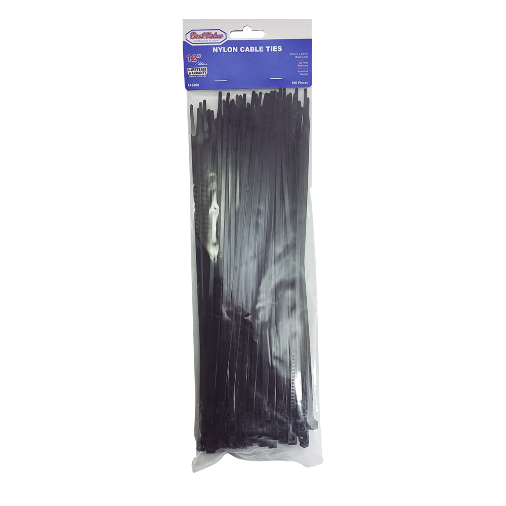 Zuncho plastico negro de 12 x. Negro. X 4. 8mm
