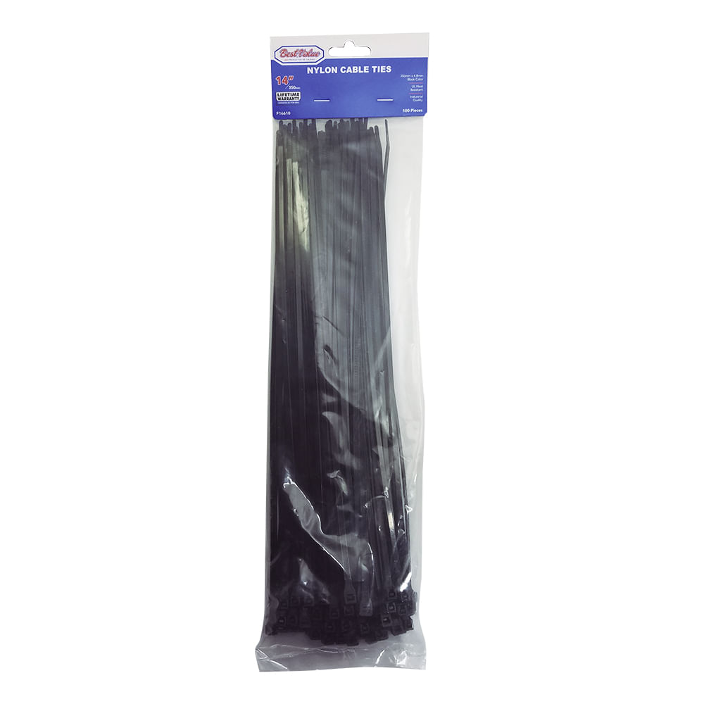 Zuncho plastico negro de 14 x. Negro. X 4. 8mm