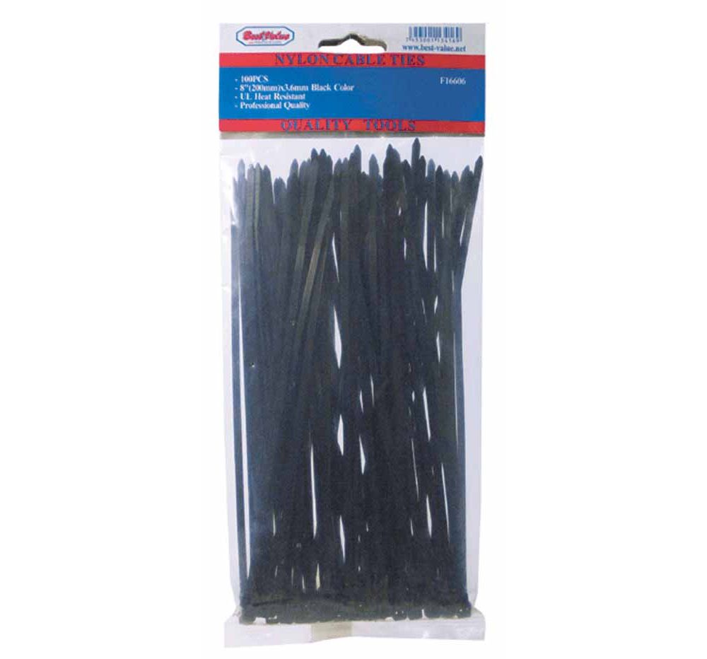 Zuncho plastico negro de 18 x. Negro. X 4. 8mm