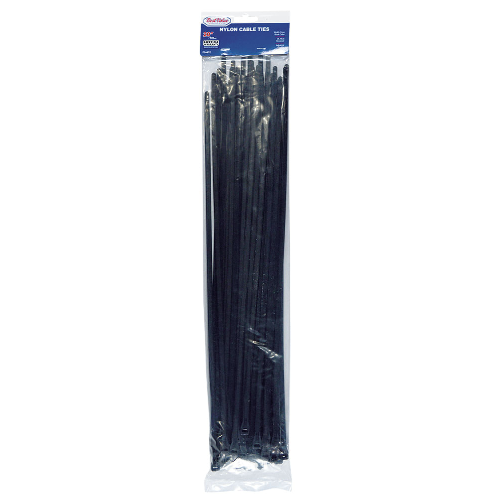 Zuncho plastico negro 20x (50pc). Negro. 7mm