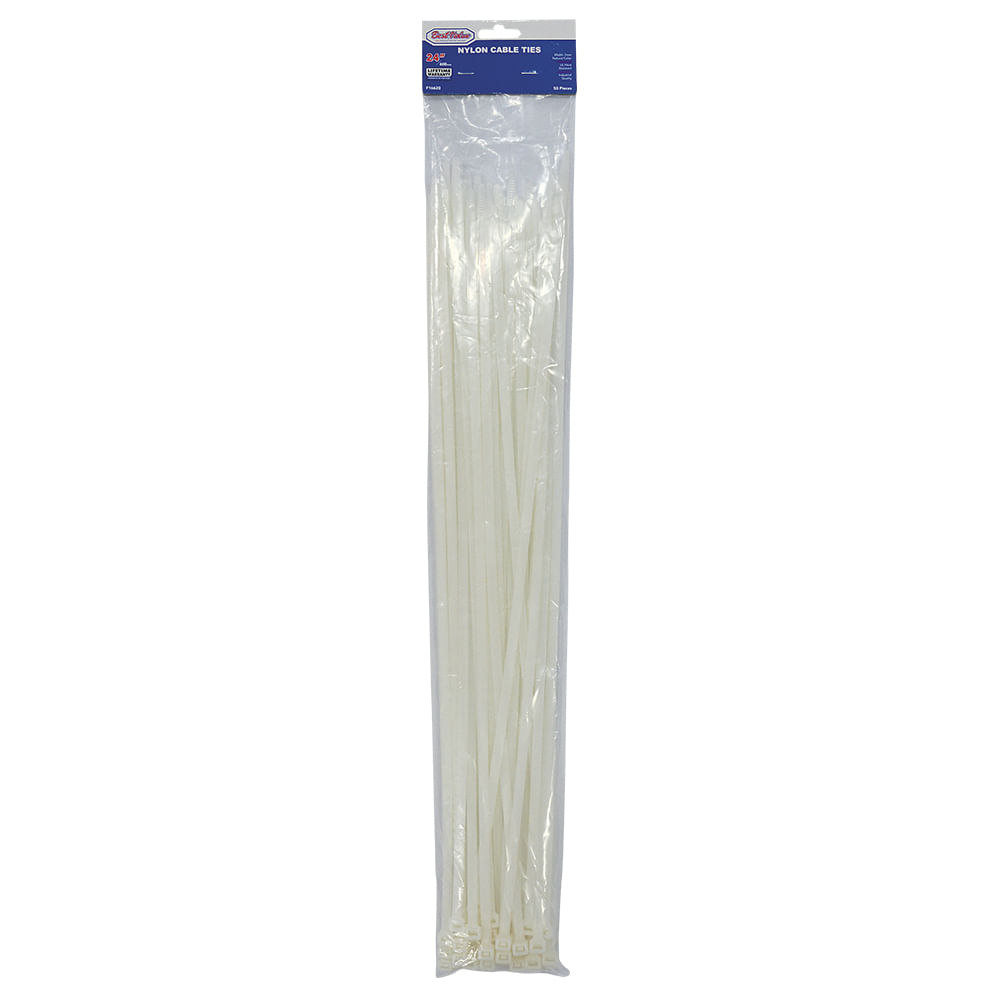 Zuncho plastico blanco 24x (50pc). Natural. 24 x 7mm