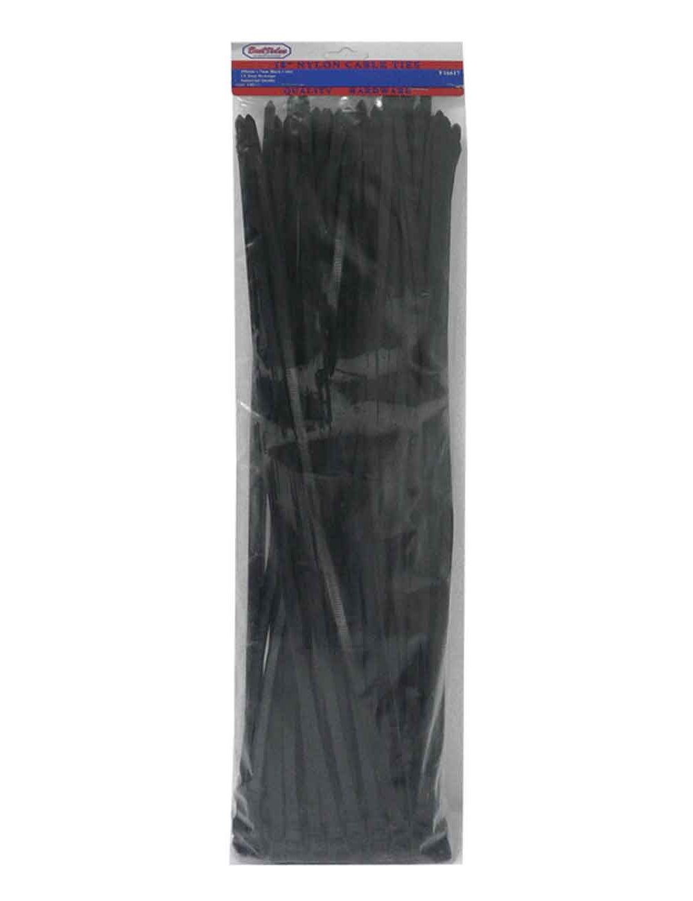 Zuncho plastico negro 32x (50pc). Negro. 32 x 9mm
